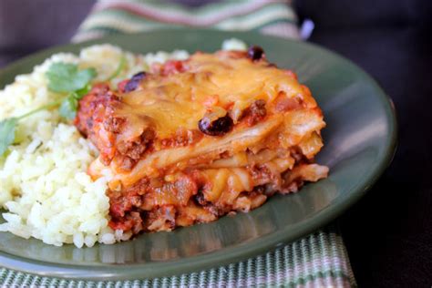 Ground beef enchilada casserole recipe. Ground Beef Enchilada Casserole