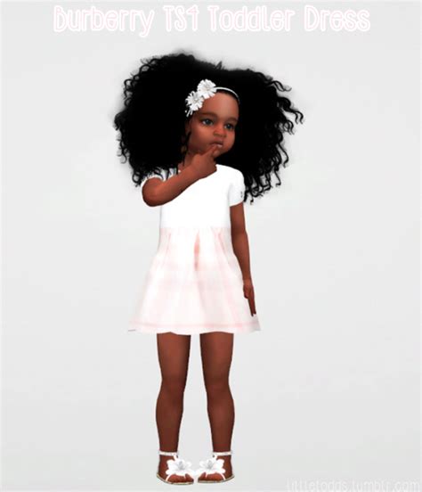 Toddler Burberry Dress For The Sims 4 Spring4sims Sim
