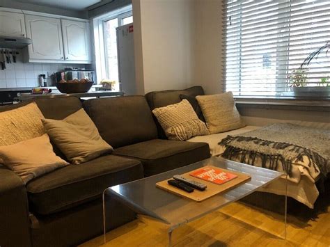 Corner sofa for a large living room. Comfy & Stylish - GREAT DEAL - Ikea L-Shaped Kivik Sofa ...