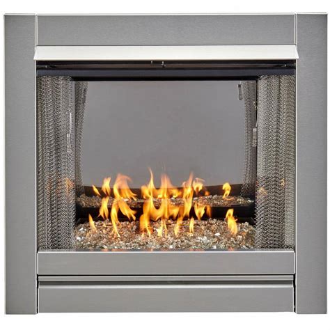 Duluth Forge Duluth Forge Vent Free Stainless Outdoor Gas Fireplace Insert With Crystal Fire