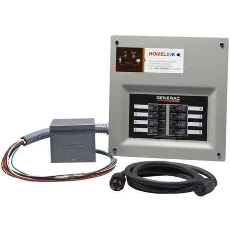 Generac 30 Amp Homelink Upgradeable Manual Transfer Switch In The