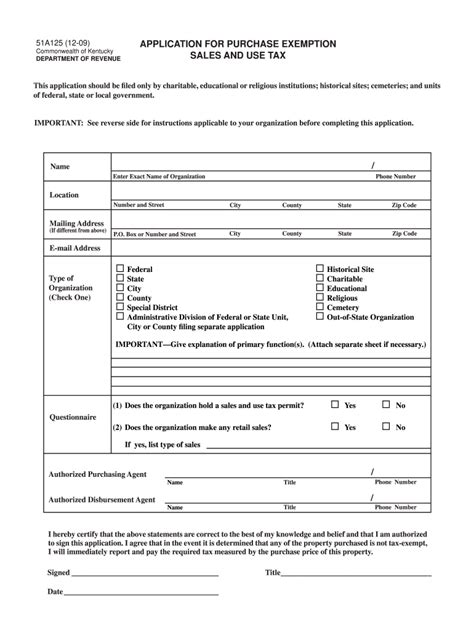Kentucky Tax Exempt Form Fill Out And Sign Online Dochub