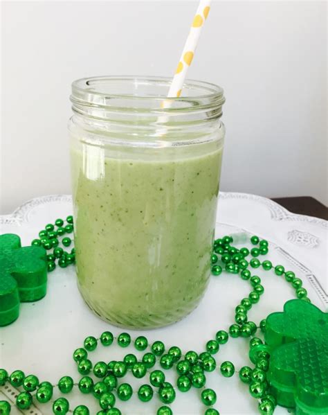 Healthy Shamrock Smoothie Shake Glitter On A Dime