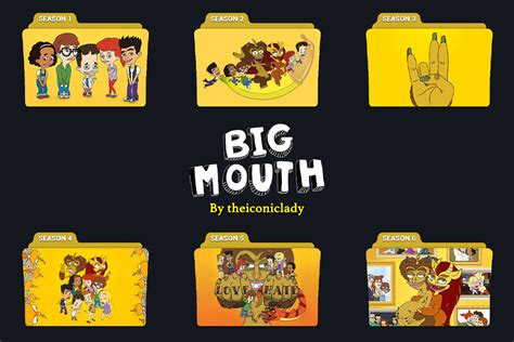 Big Mouth Season Folder Icons By Theiconiclady On Deviantart