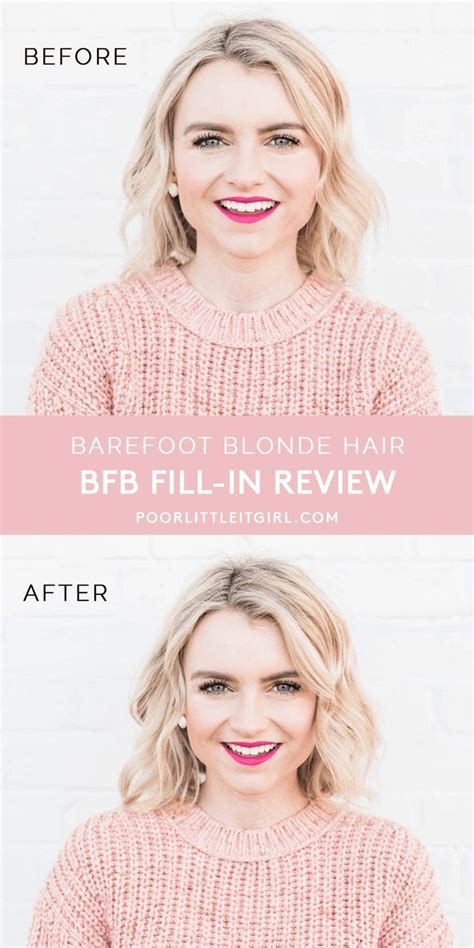 Barefoot Blonde Hair Bfb Fill Ins Review Before And After Poor