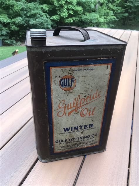 Vintage Gulfpride 5 Gallon Oil Can Collectors Weekly