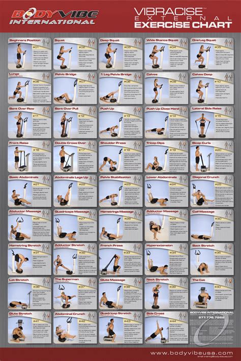 5 Best Images Of Printable Exercise Chart Daily Exercise Workout