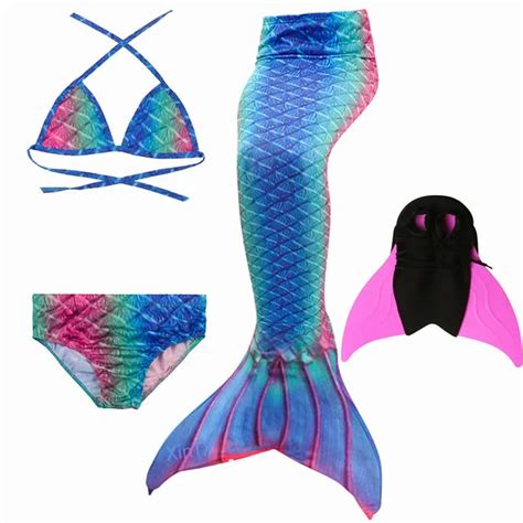 2018 Newgirls Ariel Swimmable Mermaid Tail For Swimming Costume With