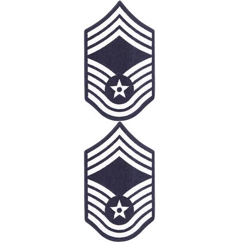 Air Force Chief Master Sergeant E 9 Full Color Embroidered Enlisted