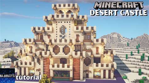 Minecraft Tutorial How To Build A Large Desert Castle Youtube
