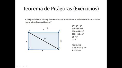 Exercícios Teorema De Pitagoras 9 Ano
