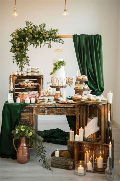 53 Rustic Dessert Tables With Tastiest Sweets - Weddingomania