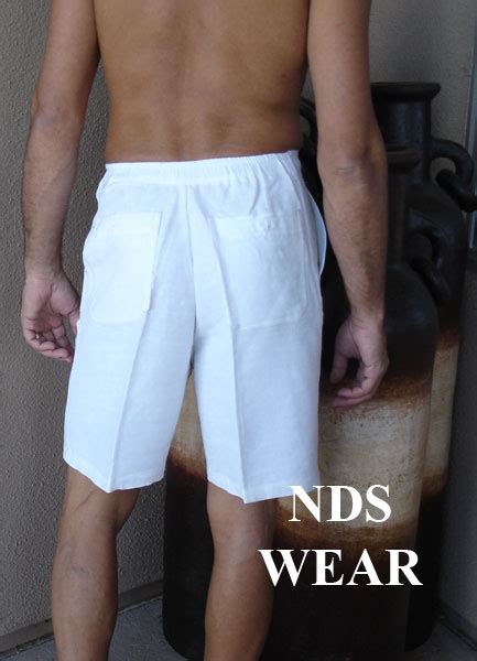 Nds Wear Mens Linen Shorts Abc Underwear