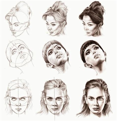 How To Draw A Female Portrait From Different Angles Learn To Draw And