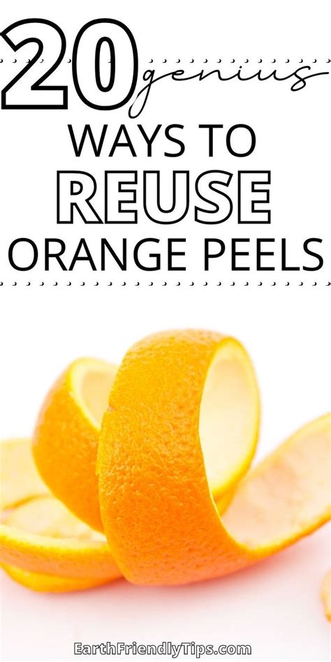 An Orange Sliced In Half With The Words 20 Genius Ways To Reuse Orange