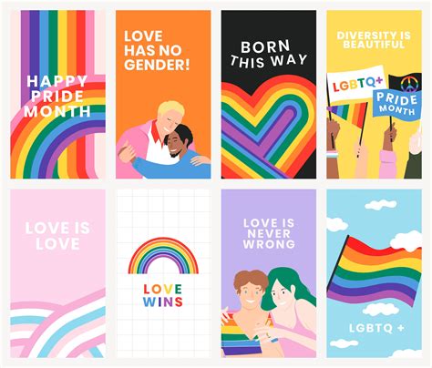 Lgtbqiap Poster Set Svg Bundle Lgbt Lesbian Gay Bi Trans Etsy