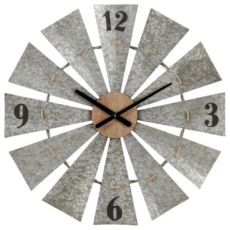 Aspire home accents marcel windmill wall clock reviews. Marcel Windmill Wall Clock - Farmhouse - Wall Clocks - by Aspire Home Accents, Inc.