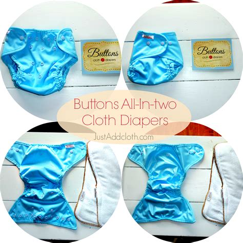 Economical Diapering Buttons All In Two Cloth Diapers