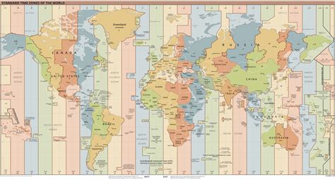 World Time Zone Map Time Zone Map World Time Zones Illustrated Map Images