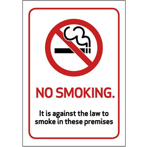 Vinyl sticker (indoor & o. A5 No Smoking Sticker Sign - Safety Sign Shop - Display Signs