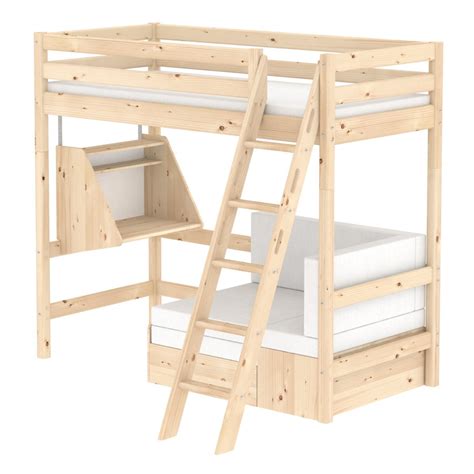 Bettaufbewahrung taschen fürs bett von flexa. Flexa Classic Hochbett CASA in natur - 90-10335-1-01 - 1012