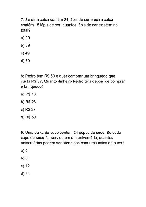 Apostila De Matematica 4 Ano