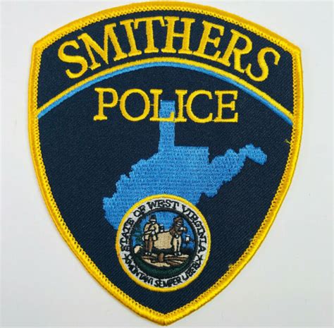 Smithers Police West Virginia Patch Ebay