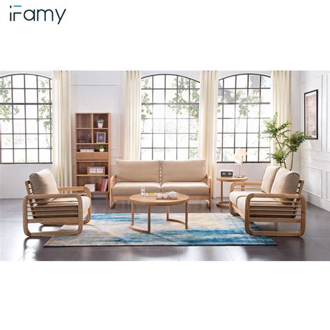 Living Room Home Furniture Wooden Corner Sofa Set Designs Foshan