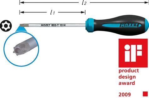 Hazet Hazet Workshop Torx Screwdriver Size Screwdriver Tr Blade