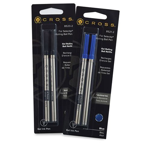 Cross Selectip Gel Rollerball Refill Medium Dual Pack Pen
