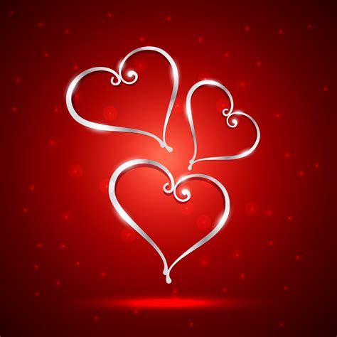 Beautiful Heart Illustration In Red Background 456116 Vector Art At