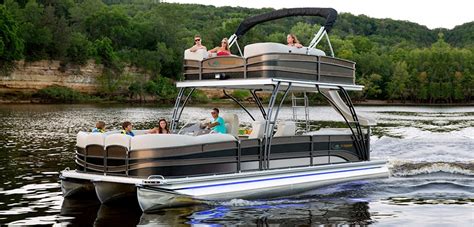 Rts Kinlife Double Decker Aluminum Pontoon Boat With Slide Buy Brand