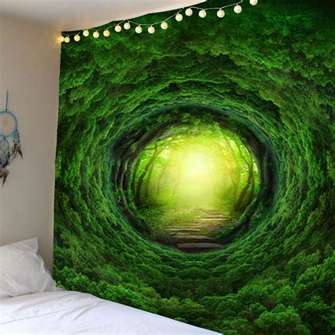 Nature Tree Hole Wall Art Tapestry Tapestry Nature Tapestry Wall