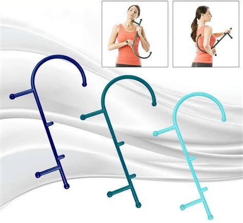 1pc Trigger Point Self Massage Stick Hook Theracane Body Muscle Relief Original Thera Cane Back