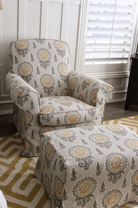 Check spelling or type a new query. Gray/Yellow Bedroom Chair and Ottoman - Slipcovers by Shelley