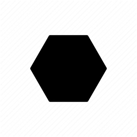 Geometry Hexagon Outline Shape Icon
