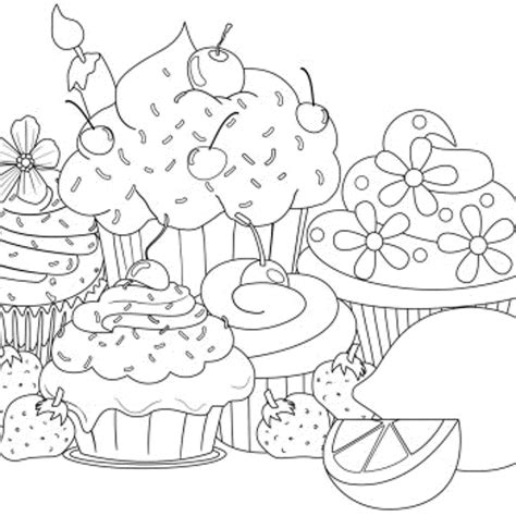 We've got all the popular animals to color including cats, dogs, farm animals, lions, birds, fish and so much more! Cute Cupcakes Coloring Pages - Coloring Home