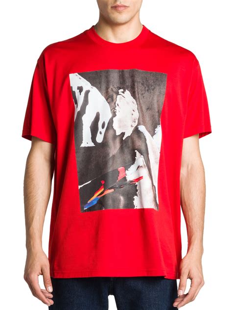 Lyst Givenchy Statue Graphic Tee In Red For Men