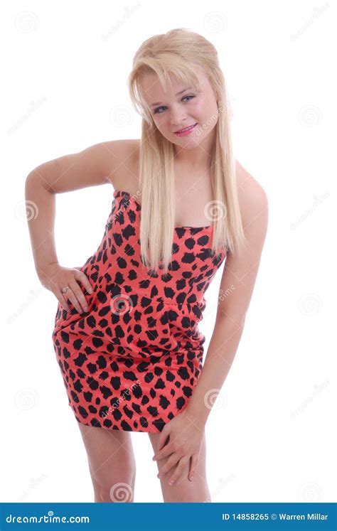 Pretty Blond Girl Posing Stock Image Image Of White 14858265