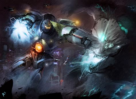 Hd Wallpaper Epic Jaeger Vs Kaiju Pacific Rim A127