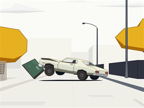 Car Crash Animated 