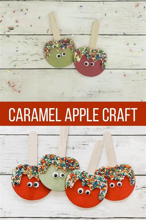 Caramel Apple Craft For Kids Video Apple Crafts Preschool Kids