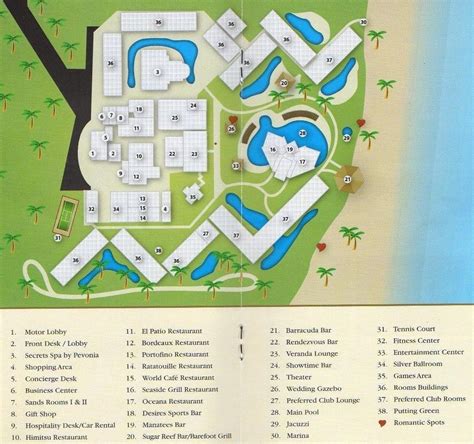 Resort Map Hyatt Ziva Riviera Cancun Riviera Maya Mexico