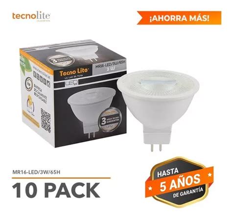 Pacote De 10 Refletores LED Gx5 3 3w Luz Branca MR16 LED Em Forma