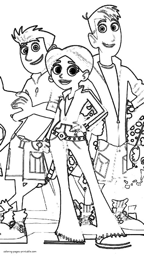 Printable Wild Kratts Coloring Pages