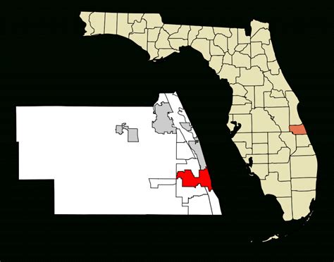 Florida Area Codes Map List And Phone Lookup Map Of Vero Beach