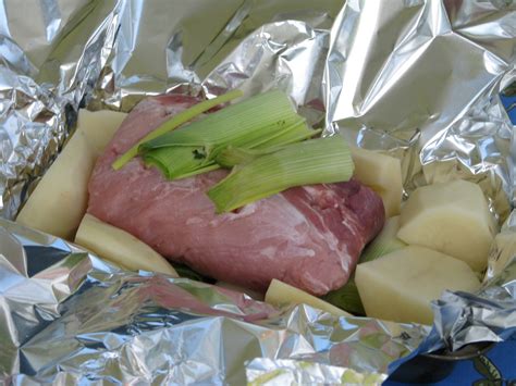 RÔTI DE PORC EN PAPILLOTE version camping La Cuisine de Michel