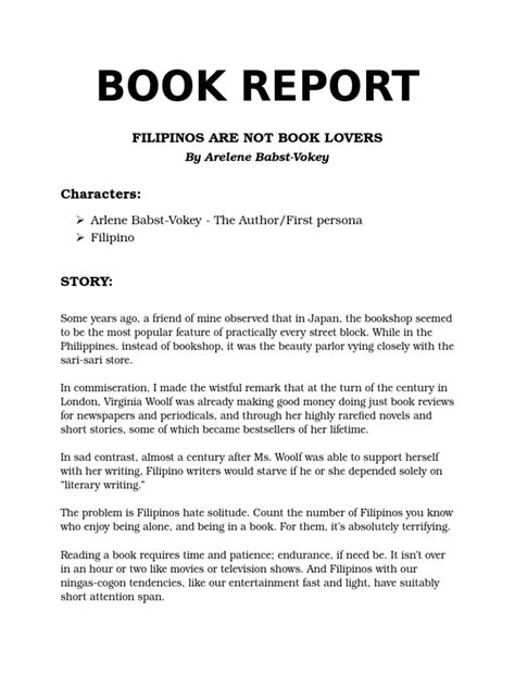 Sample Of Book Report The Little Prince Fiction And Literature Free
