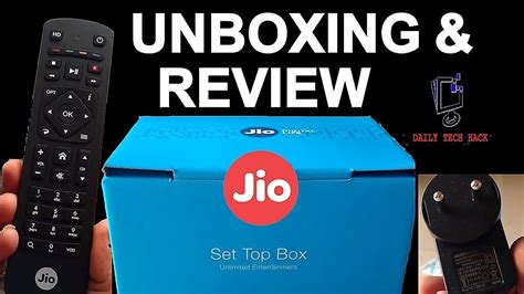 Jio Set Top Box Unboxing Dth Hands On Review Reliance Jio Dth Tv Live