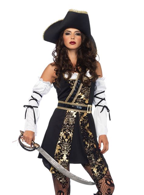 Maquillaje De Pirata Chica Disfraz De Chica Pirata De Lujo Para Mujer